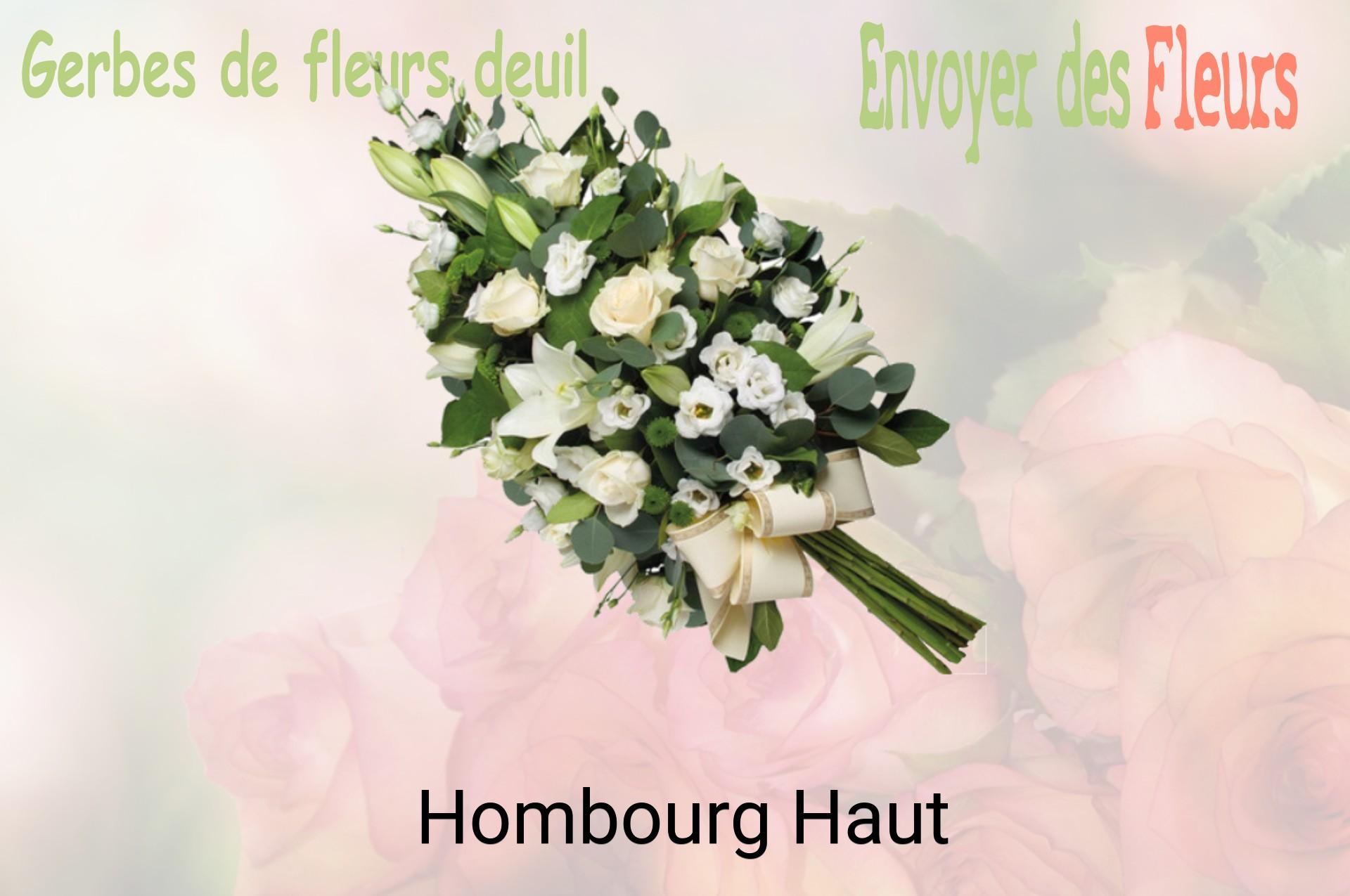 Gerbe de fleurs de deuil livrée à Hombourg-Haut